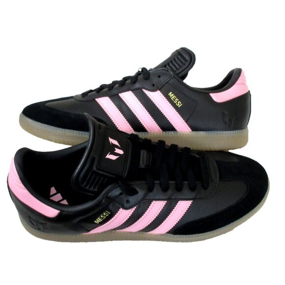 adidas Other - Adidas Men's Samba Messi Black Pink Gum Bottom Soccer Shoes Sizes NIB JP7845